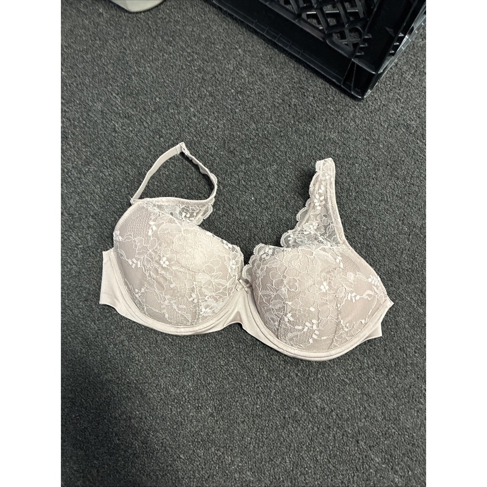Skims Lace Lightly Lined Full Coverage Bra Color Fawn Size 36D New NWT